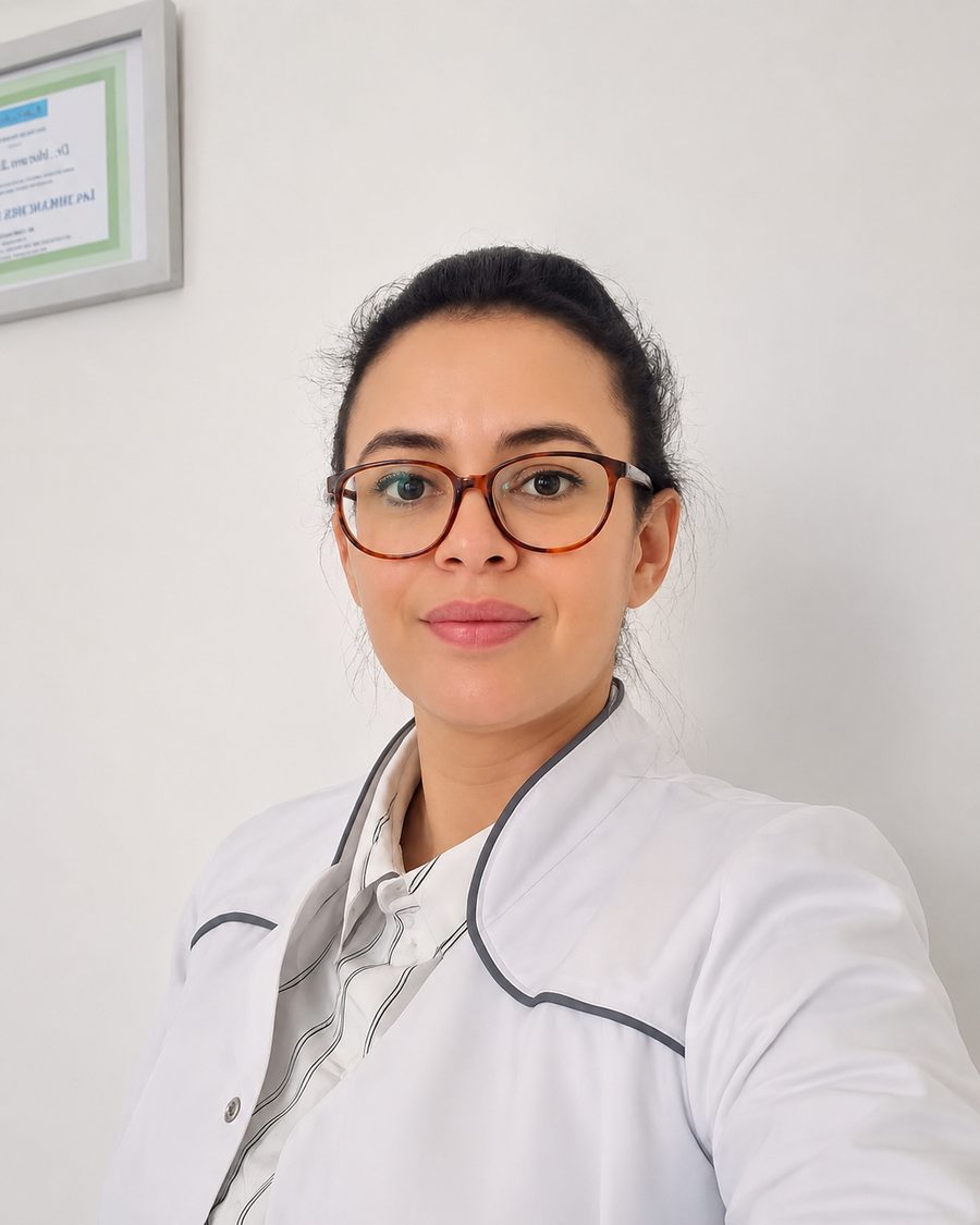 Dr. Meriem Zougaghi — Implantologue et Parodontologue, formée à Bordeaux et Genève
